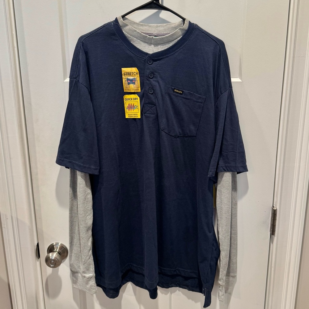 Stanley Workwear Layered Thermal Henley Shirt